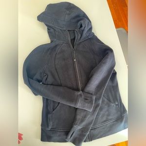 Lulu scuba zip up hoodie